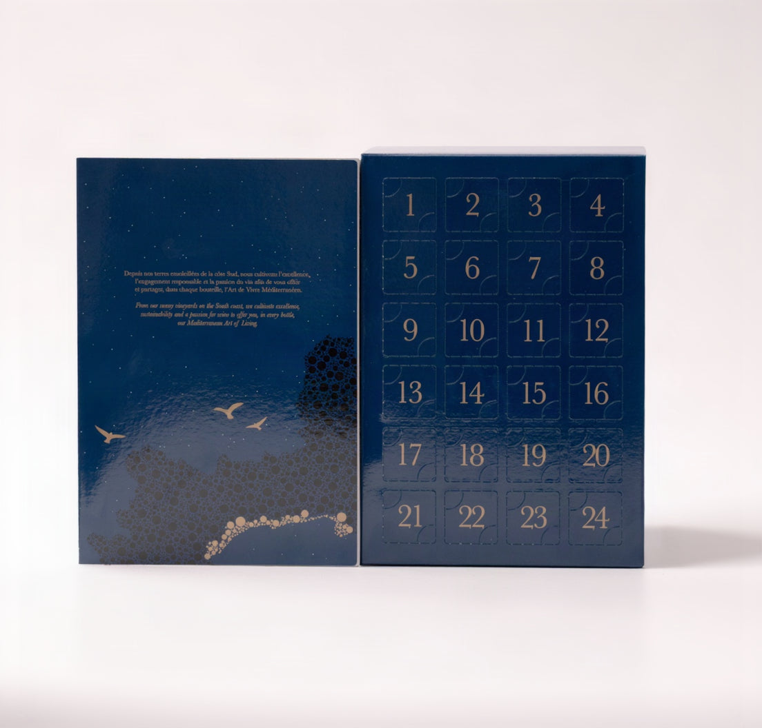Adventskalender mit 24 Prestige-Weincuvées von Gérard Bertrand – Edition 2026