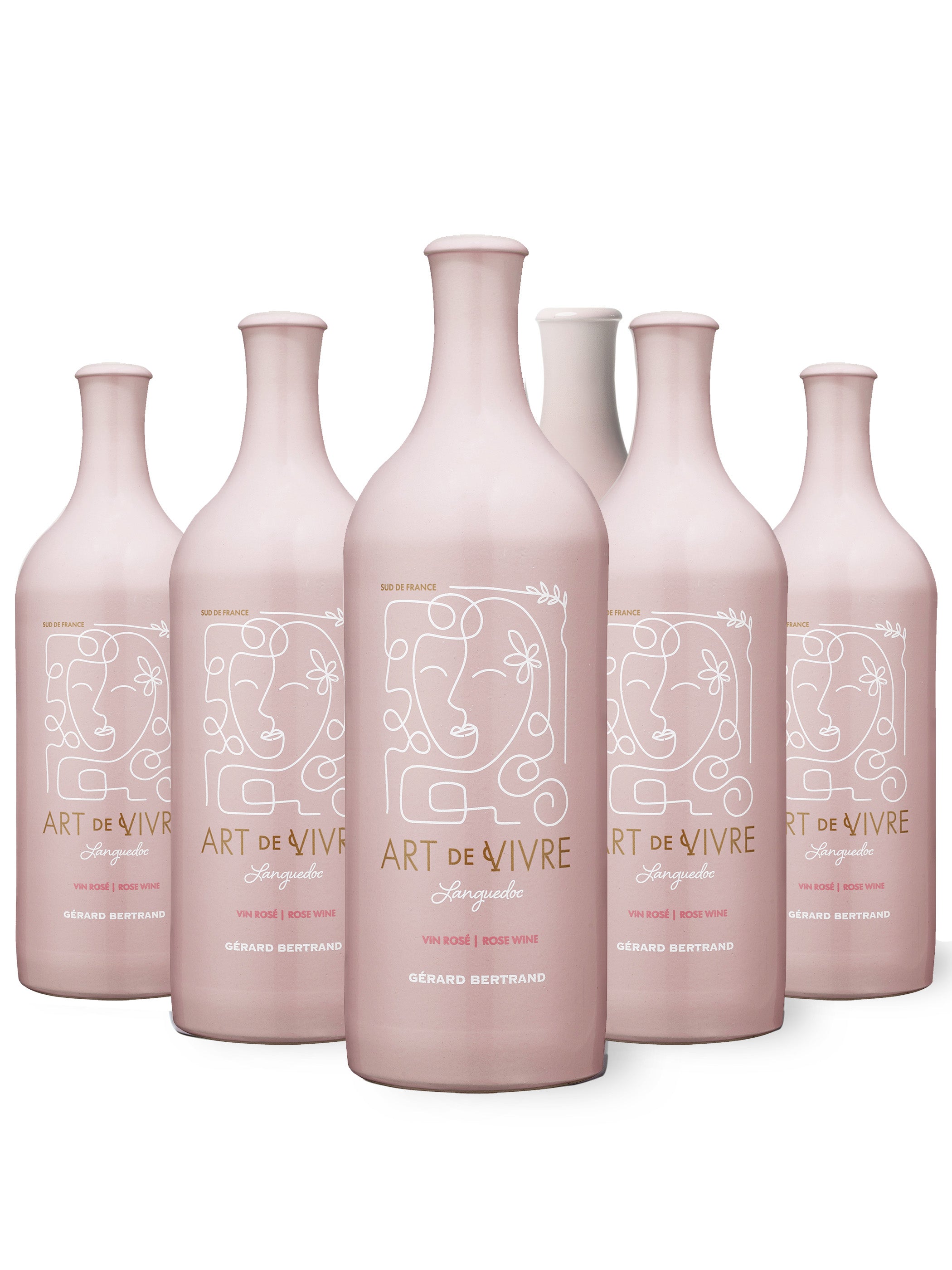 Art de Vivre vin rosé AOP Languedoc lot 6 bouteilles 75cl - Gérard Bertrand