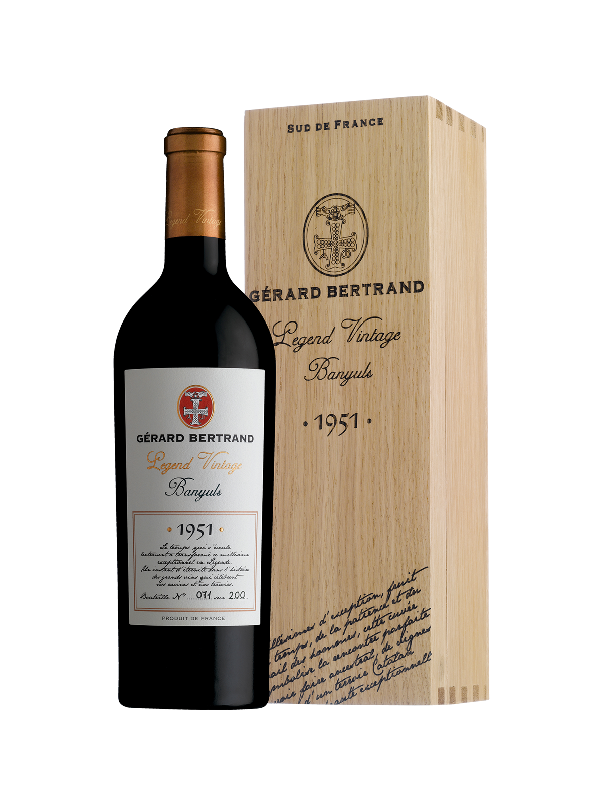 Legend Vintage Vins Doux Naturels 1951 Banyuls 75cl - Gérard Bertrand