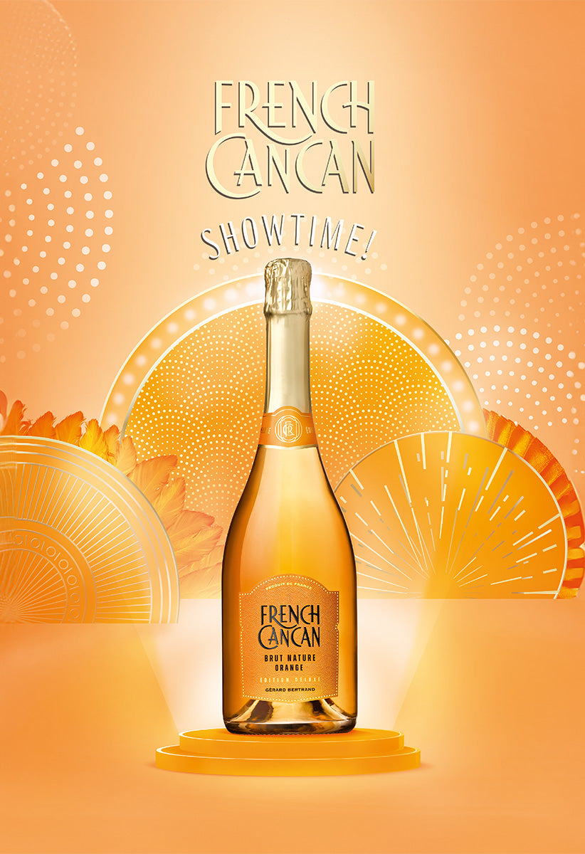 French Cancan Brut Orange Bio 2023 Lot 6 bouteilles 75cl - Gérard Bertrand