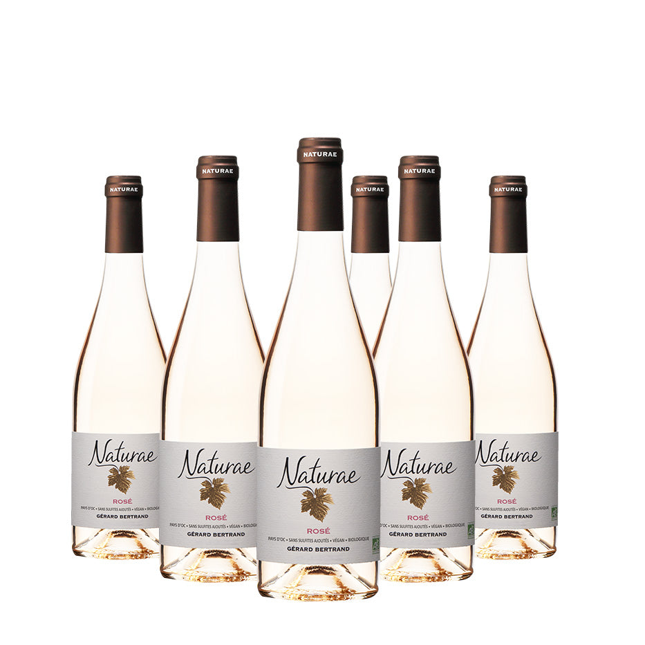 Naturae rosé vin rosé bio vegan Sans sulfites 2025 Lot 6 bouteilles 75cl