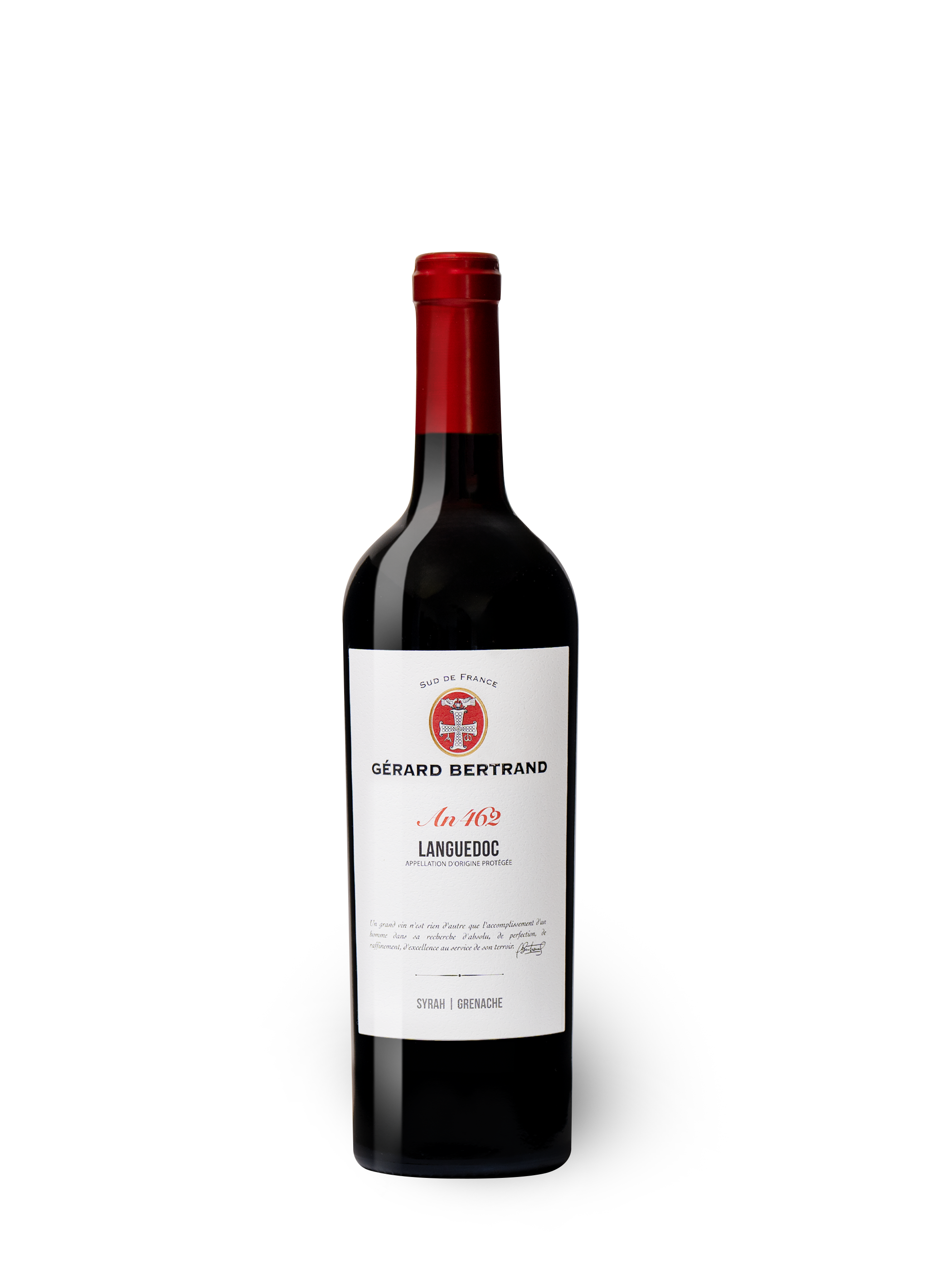 Héritage "An 462" rouge 2021 Languedoc 75cl - Gérard Bertrand