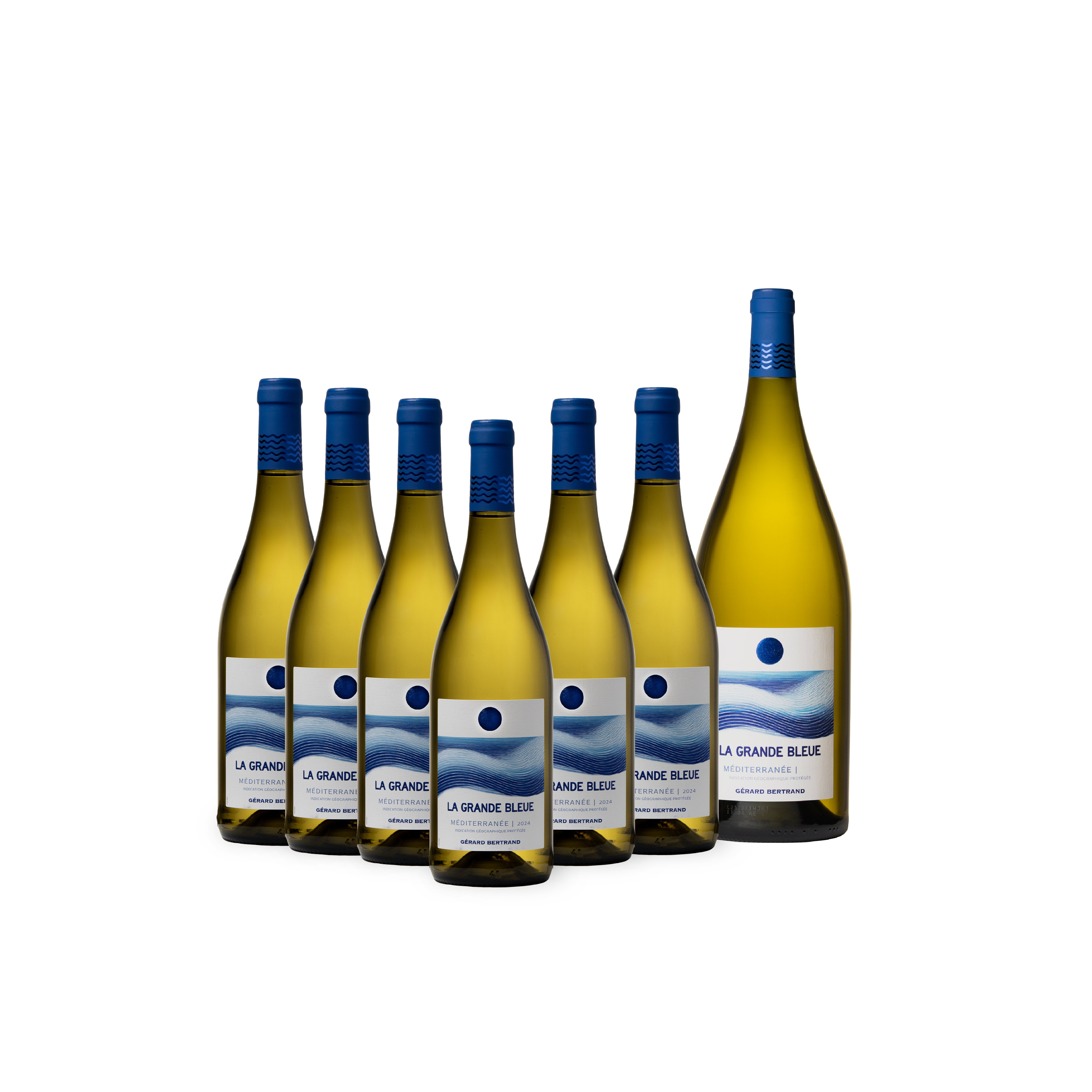 La Grande Bleue 2024 vin blanc bio Offre Spéciale 12 Bouteilles 75cl et Magnum Offert - Gérard Bertrand