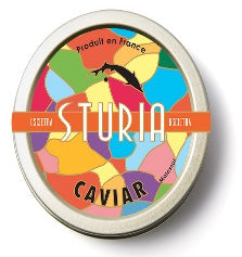 Offre Prestige Clos du Temple 2023 dans son Étui et une boîte de Caviar par Sturia