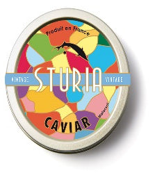 Offre Prestige Clos du Temple 2023 dans son Étui et une boîte de Caviar par Sturia