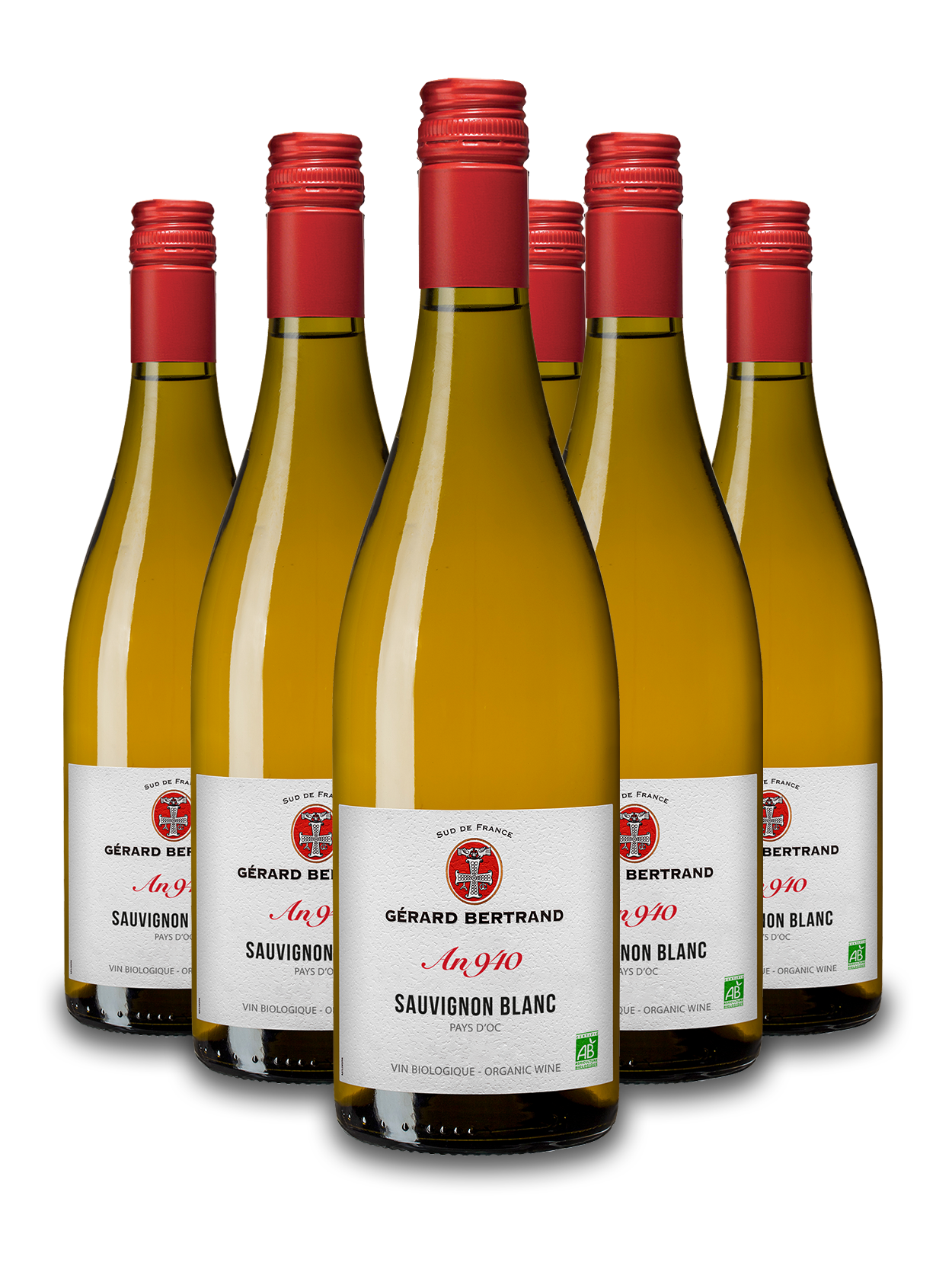 Héritage "An 940" Sauvignon Blanc 2024 vin blanc bio Lot 6 Bouteilles 75cl - Gérard Bertrand
