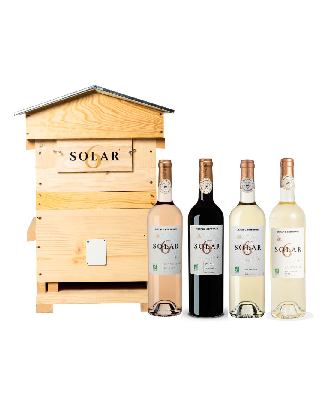 Solar6 Sonderangebot 12 Flaschen 75cl und der Bienenstock