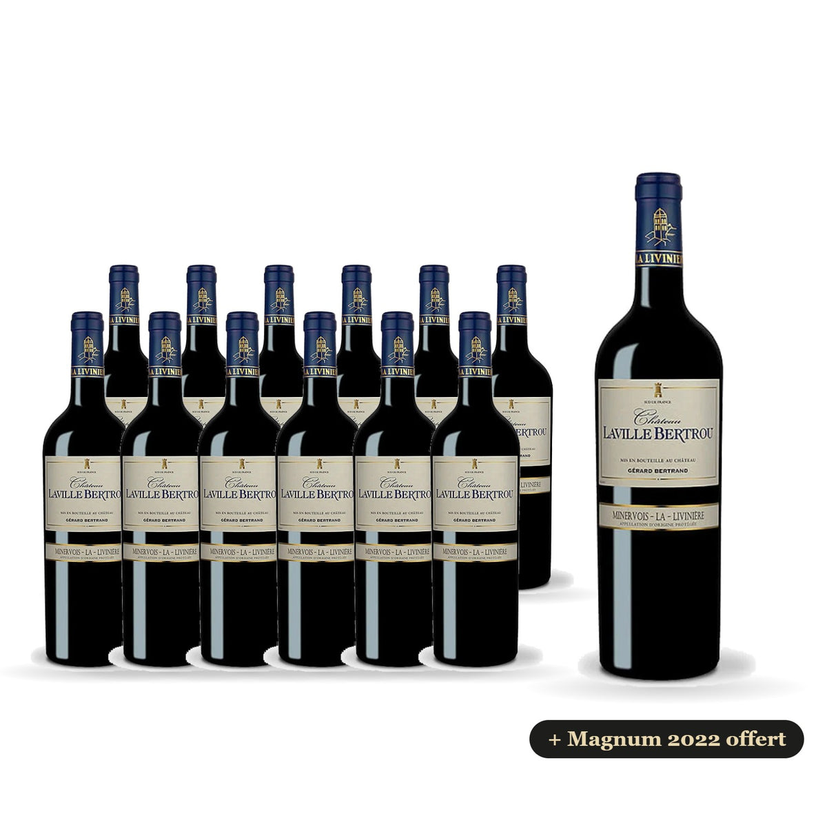 12er-Paket Château Laville Bertrou 2023 mit kostenlosem Magnum 2022