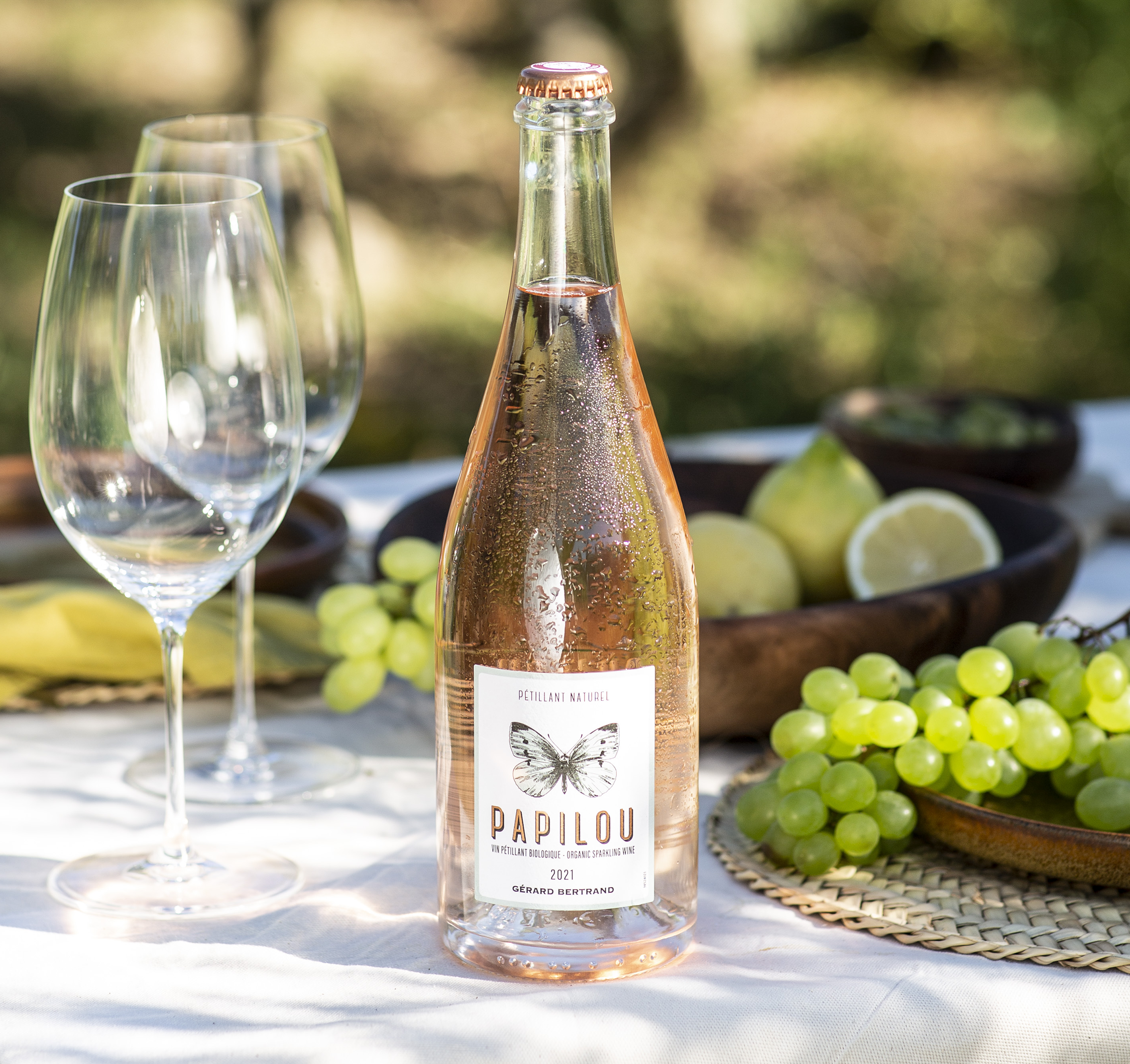 Papilou vin Pétillant Naturel rosé 2023 Lot 3 Bouteilles 75cl - Gérard Bertrand