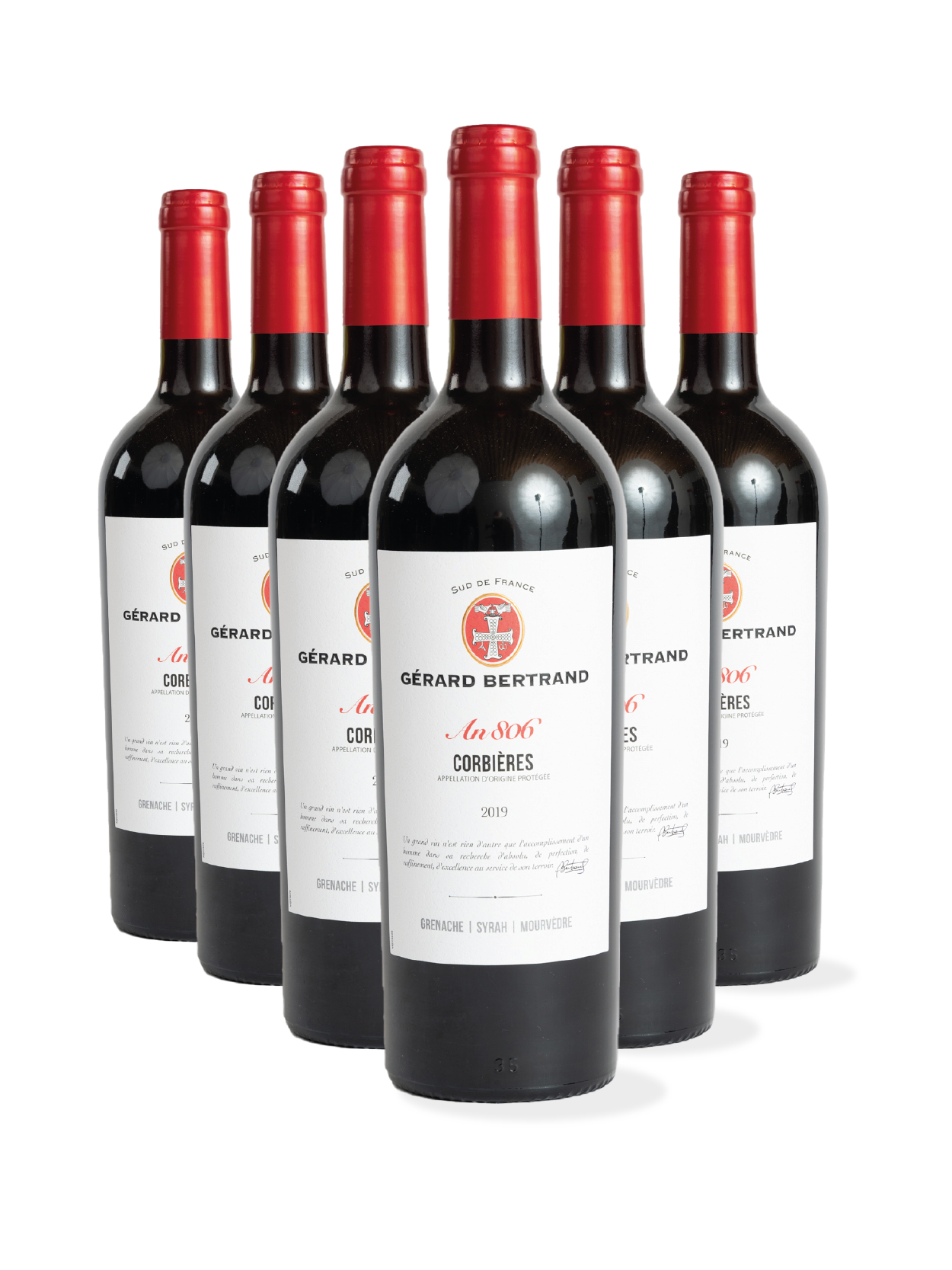 Héritage "An 806" rouge Corbières 2021 Lot 6 Flaschen 75cl - Gérard Bertrand