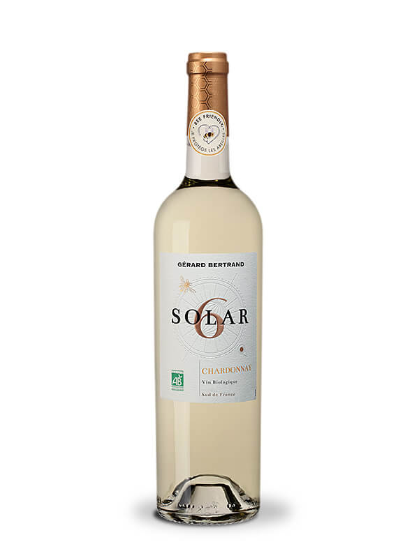 Solar6 Chardonnay vin blanc bio beefriendly 2024 75cl - Gérard Bertrand
