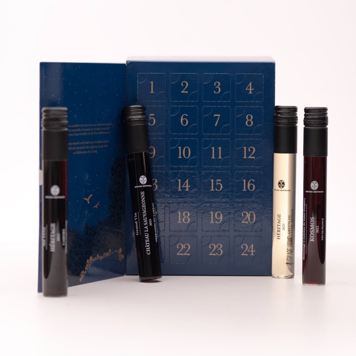 Adventskalender mit 24 Prestige-Weincuvées von Gérard Bertrand – Edition 2026
