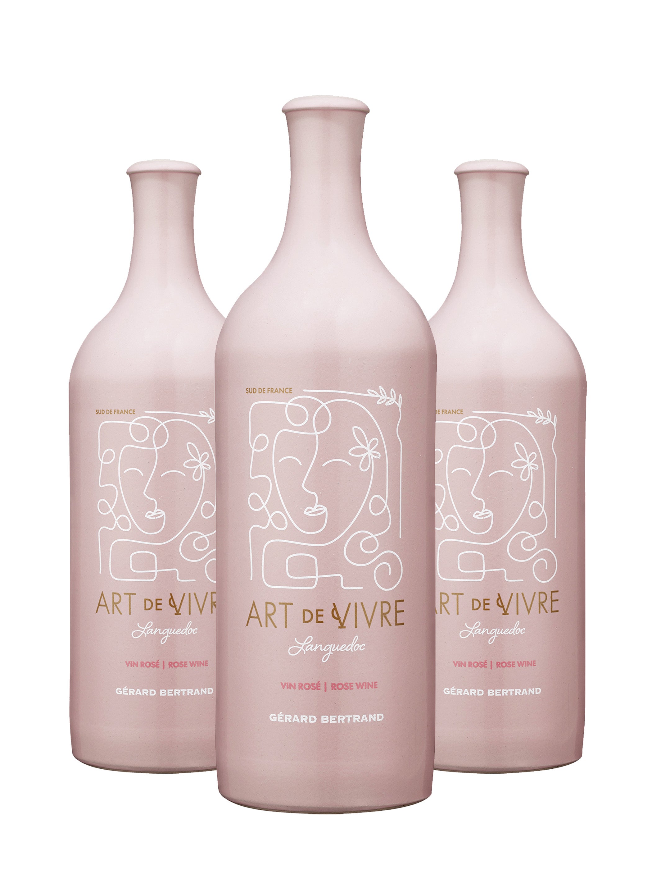 Art de Vivre Roséwein AOP Languedoc 2024 3er-Pack Flaschen 75cl