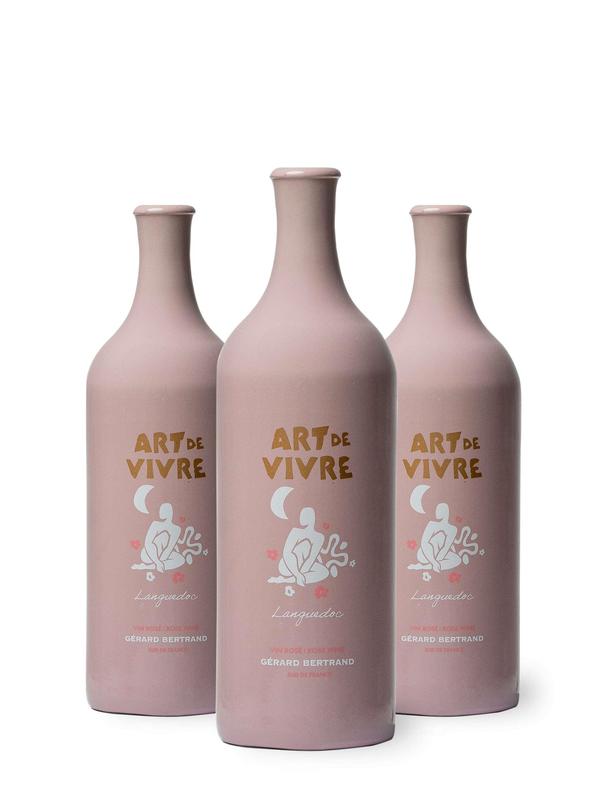 Art de Vivre vin rosé AOP Languedoc 2024 Lot 3 bouteilles 75cl