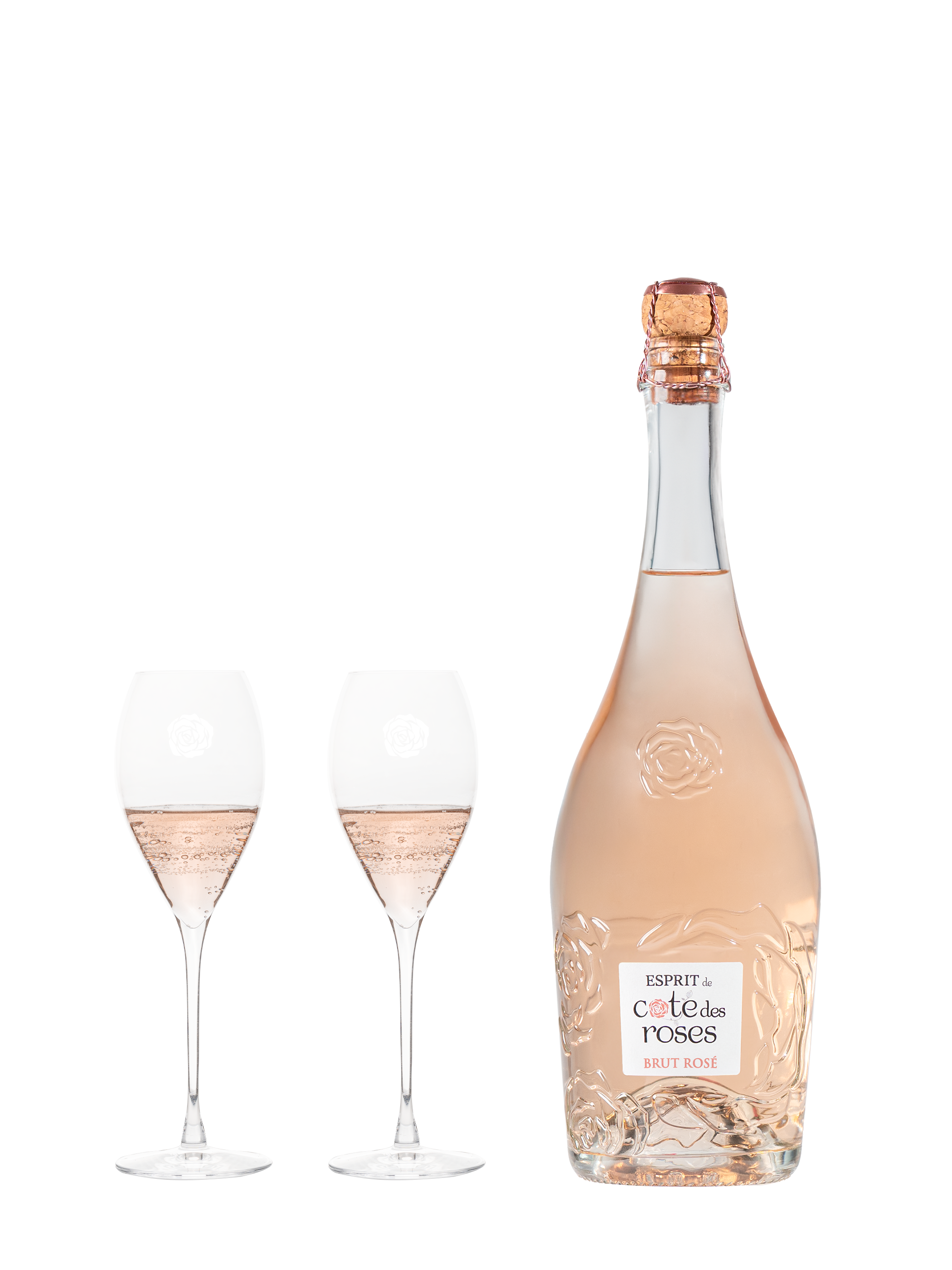 Esprit de Cote des Roses Brut rosé vin effervescent Lot 6 bouteilles 75cl - Gérard Bertrand 