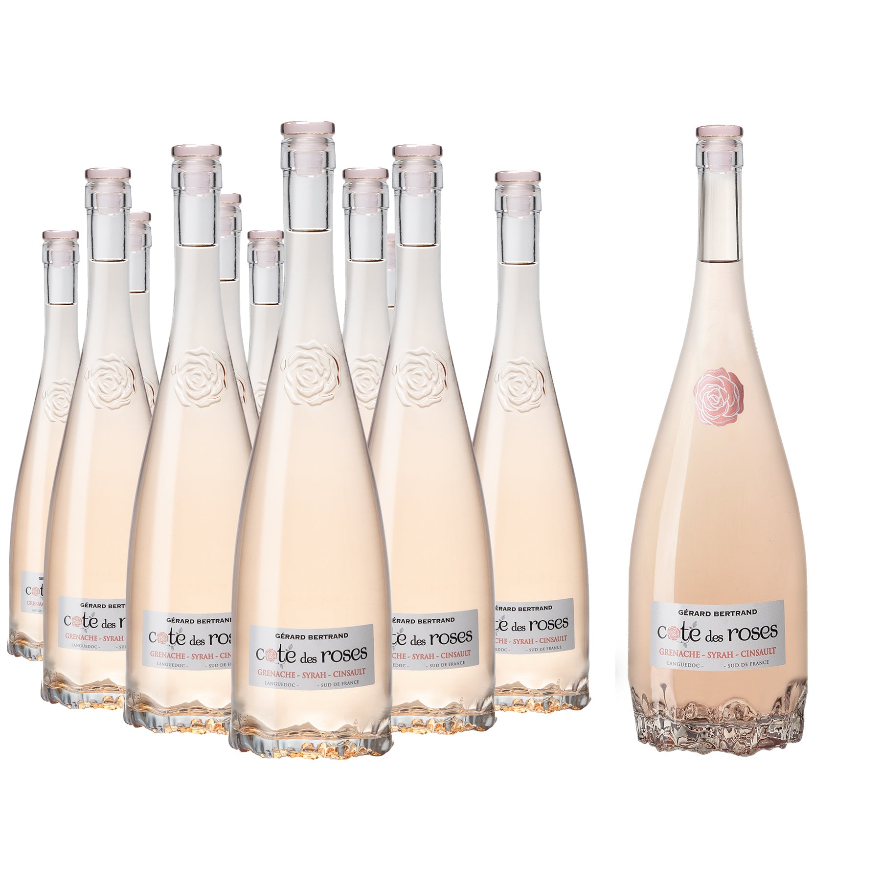 Cote des Roses rosé 2024 Lot 12 Bouteilles de 75cl & Un Magnum Offert - Gérard Bertrand 