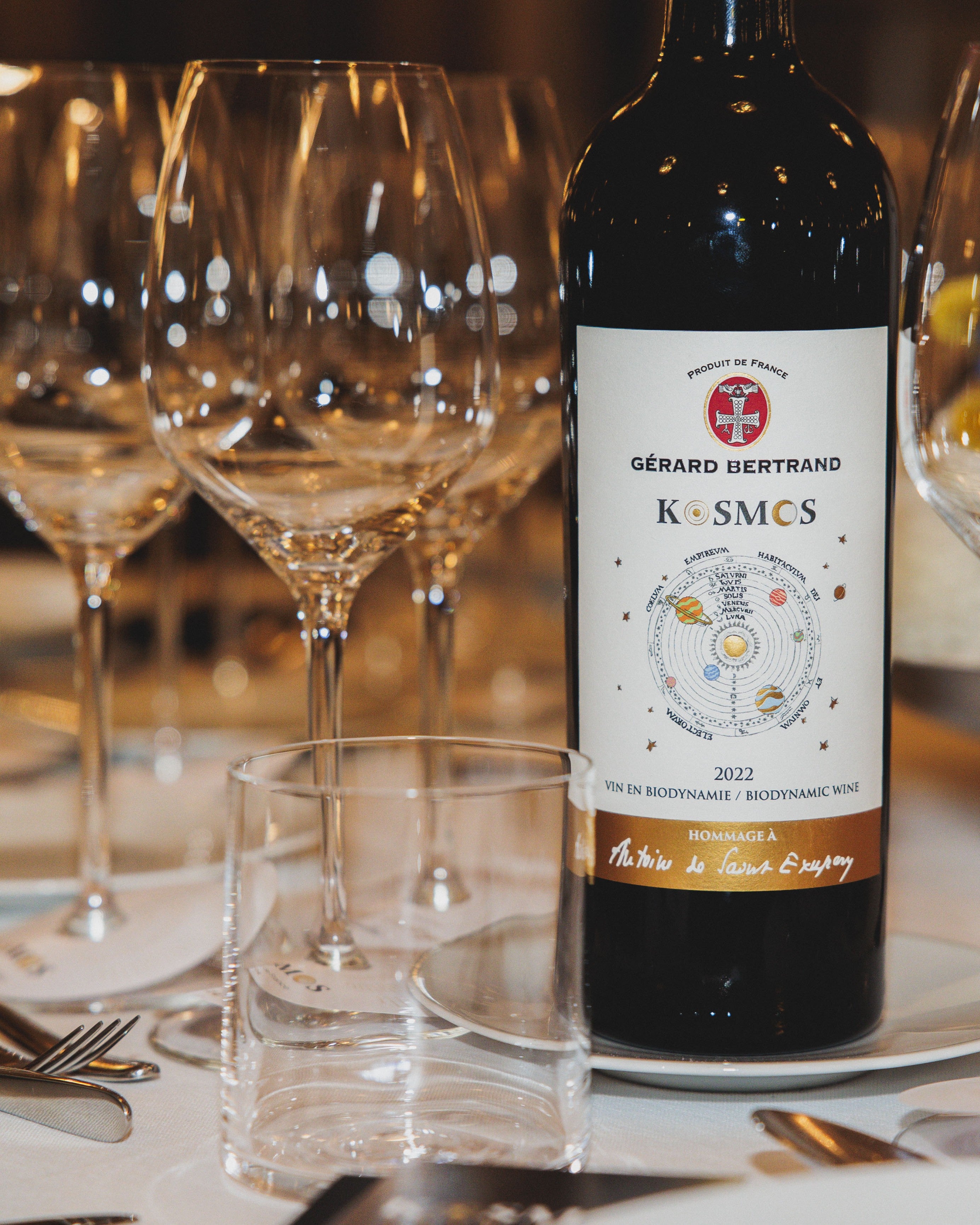 Kosmos jour Hommage à Saint Exupéry 75cl 2024 vin blanc biodynamie - Gérard Bertrand 