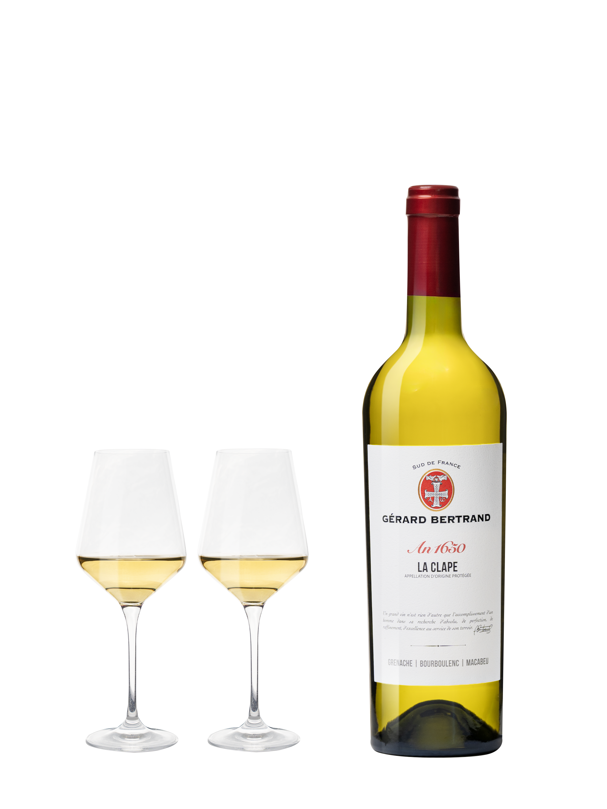 Heritage „An 1650“ La Clape Weißwein 2021 Charge mit 3 75cl-Flaschen