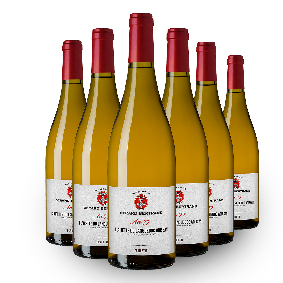 Heritage An 77 Clairette du Languedoc 2021 Charge mit 6 Flaschen 75 cl