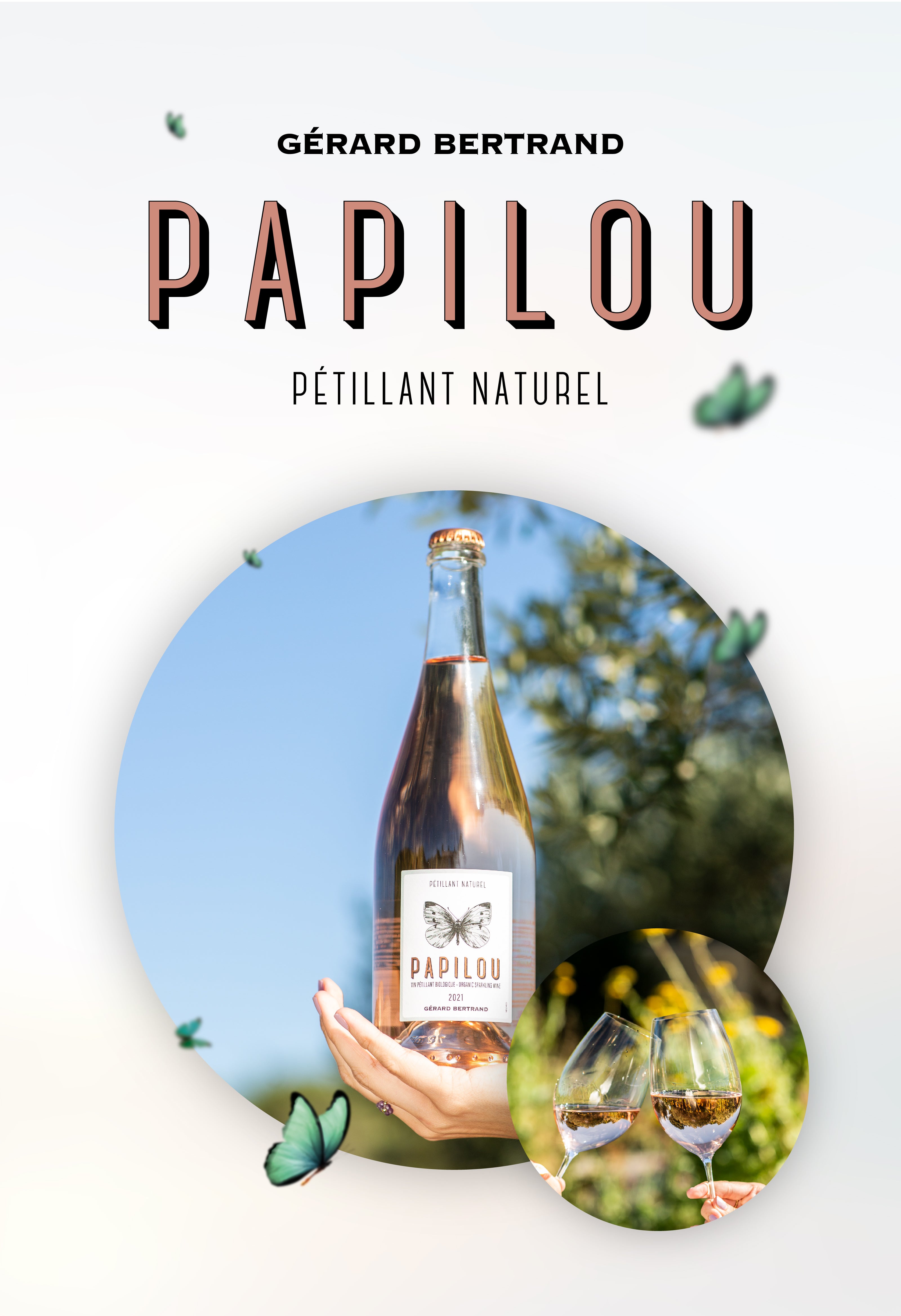 Papilou 2023 Sparkling Natural Roséwein