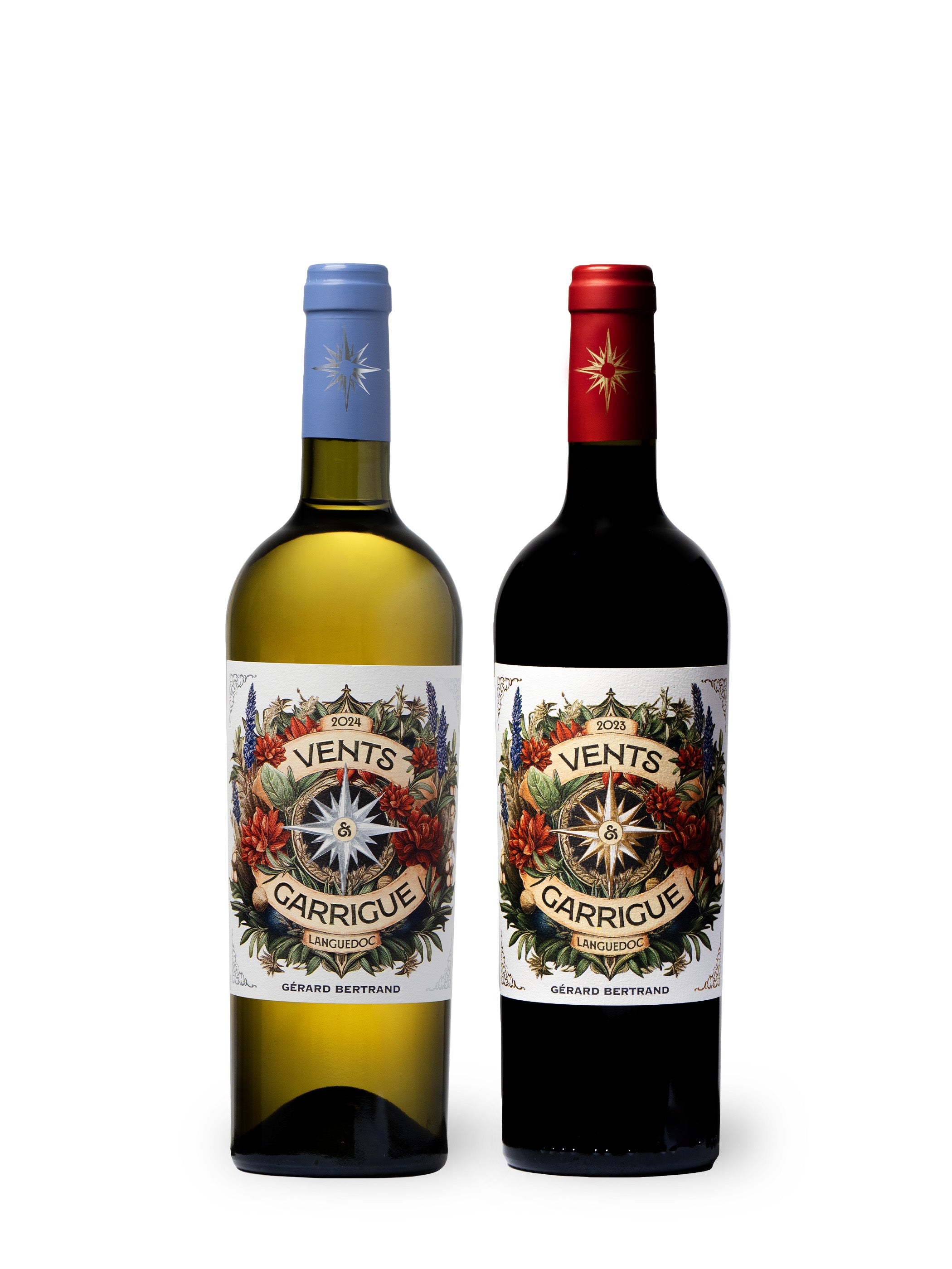 Vents & Garrigue Bio-Rotwein 2023 Charge mit 6 Flaschen 75cl