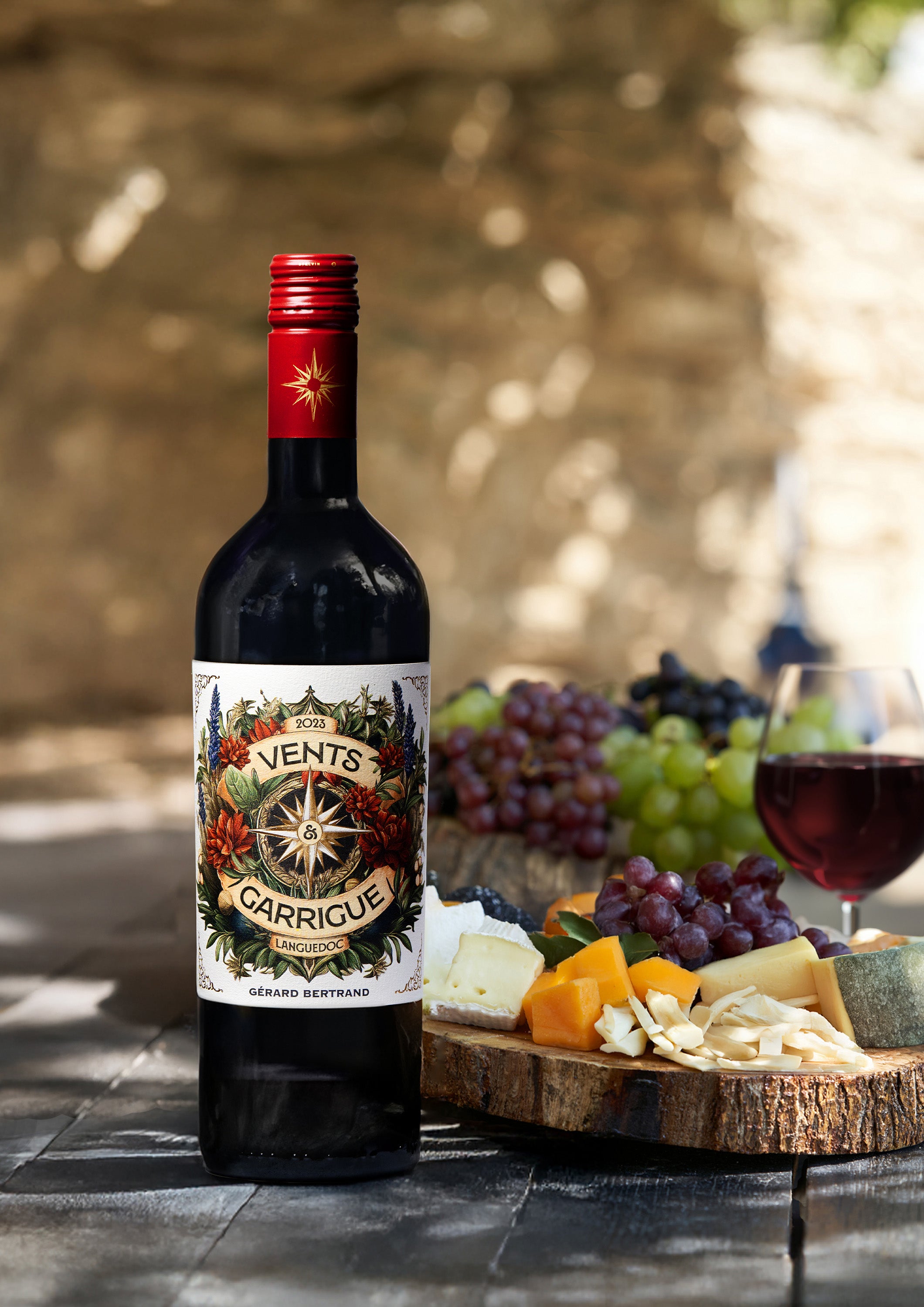 Vents & Garrigue Bio-Rotwein 2023 Charge mit 6 Flaschen 75cl