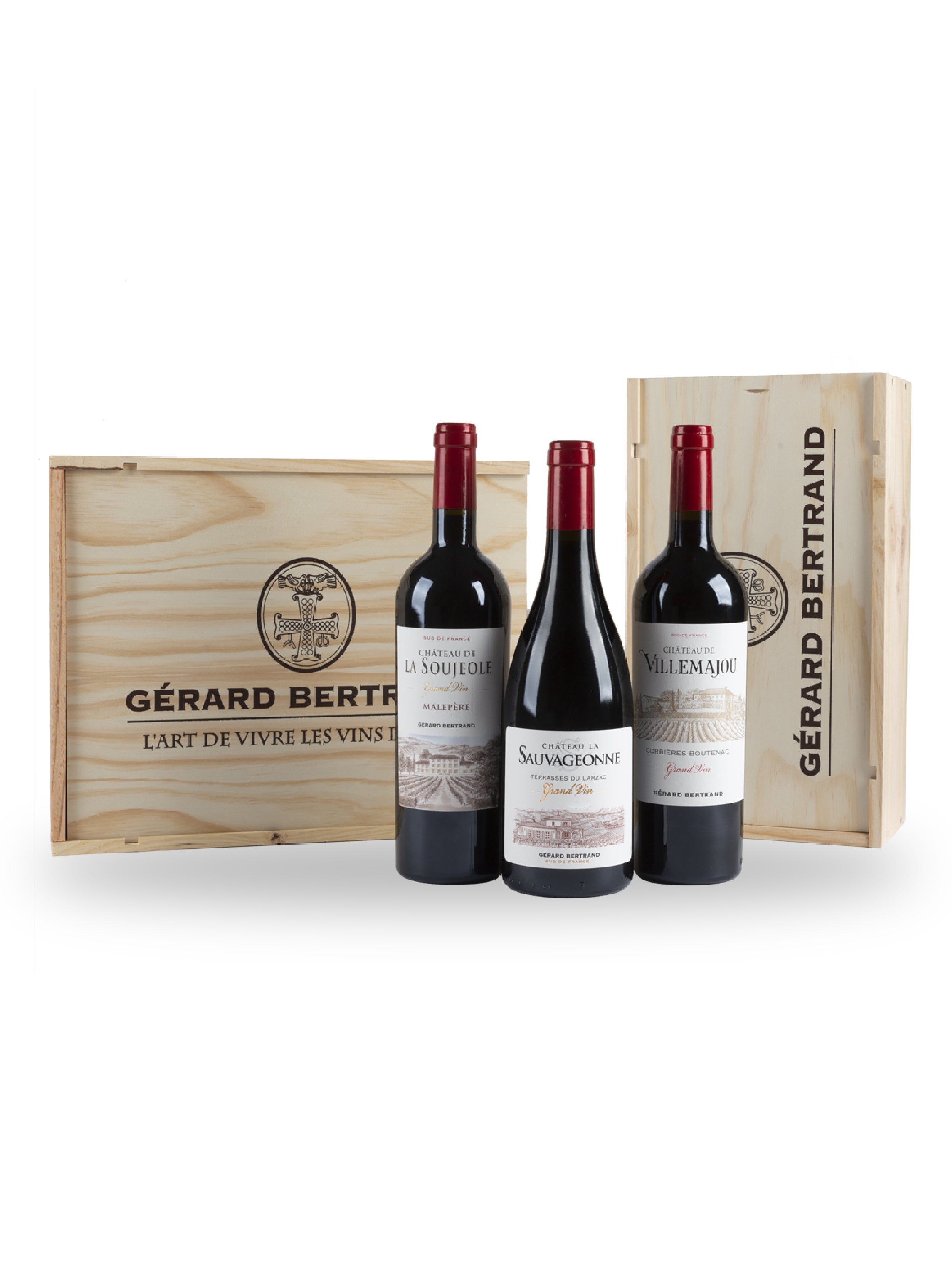 Auswahlbox mit großartigen Weinen von Gérard Bertrand