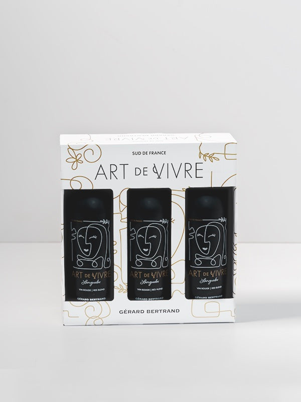 Art de Vivre, AOP Languedoc rot 3 2021 Flaschen und seine Schatulle