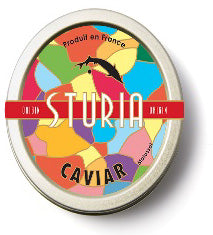 Offre Prestige Clos du Temple 2023 dans son Étui et une boîte de Caviar par Sturia