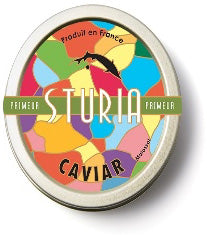 Offre Prestige Clos du Temple 2023 dans son Étui et une boîte de Caviar par Sturia