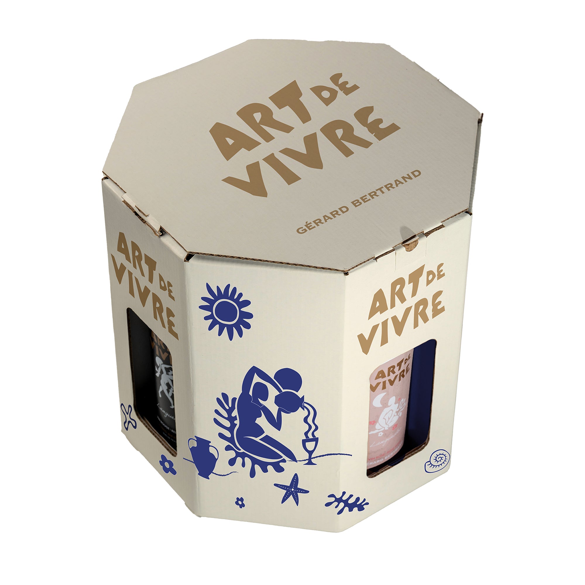 GESCHENKKARTON 4 FLASCHEN ART DE VIVRE