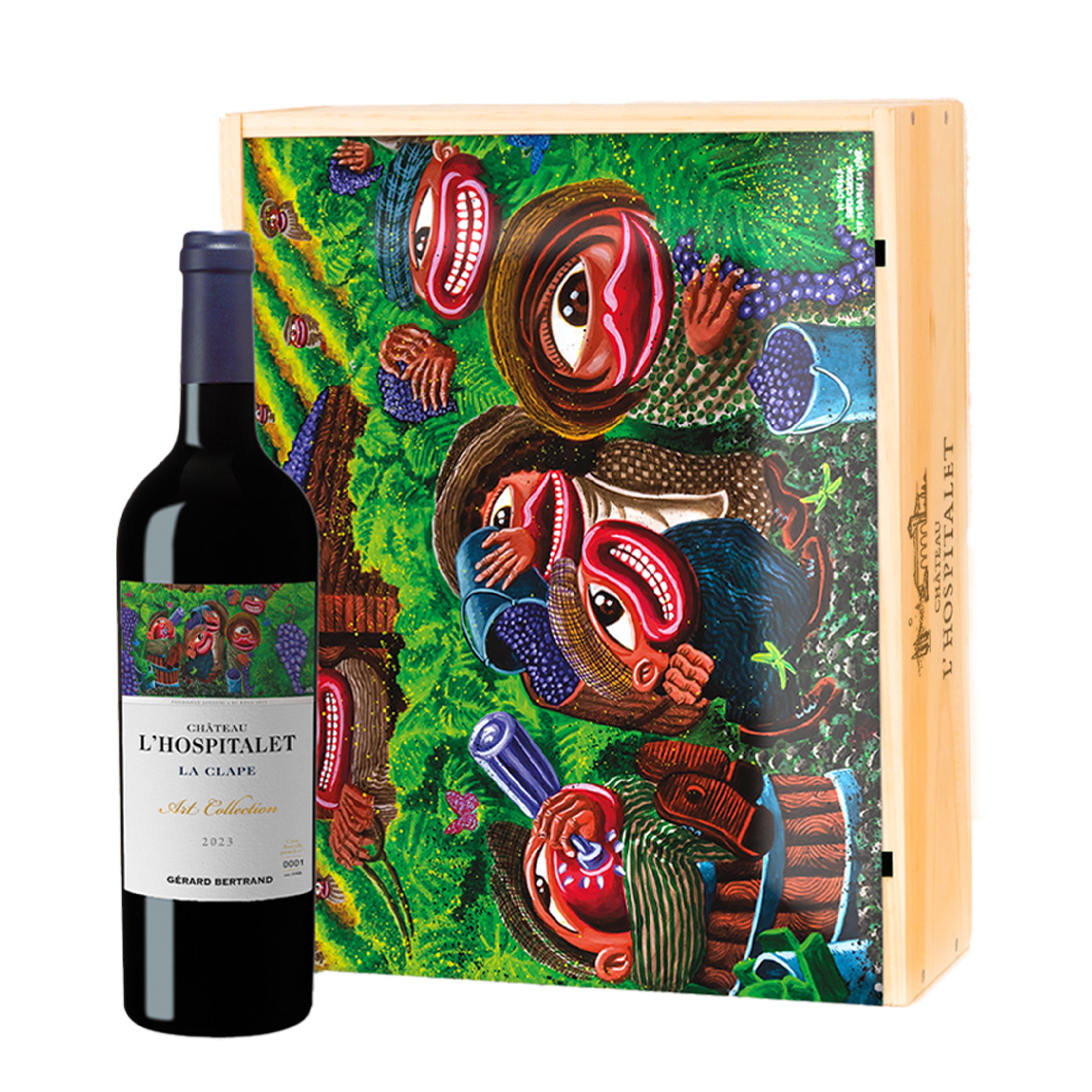 CHATEAU L'HOSPITALET ART COLLECTION DI ROSA Coffret 3×75cl 2023
