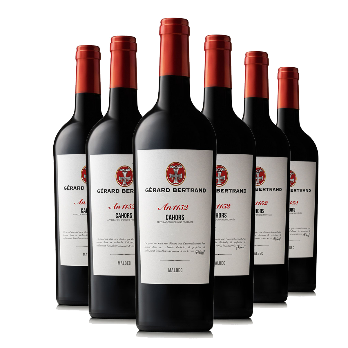 Cahors Heritage Jahr 1152 2021 Charge von 6 Flaschen 75cl