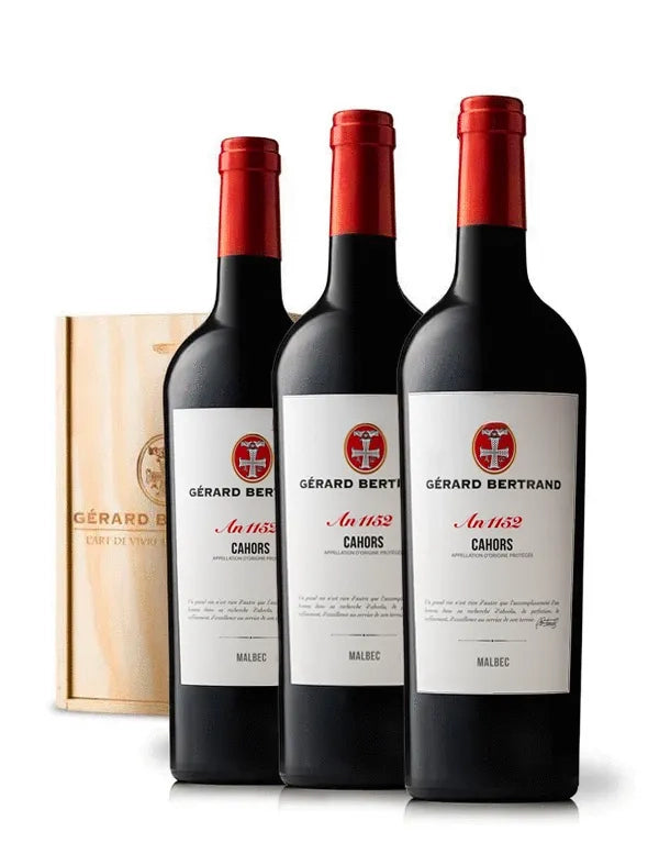 Héritage Cahors "An 1152“ 2021 – Holzkiste 3 Flaschen