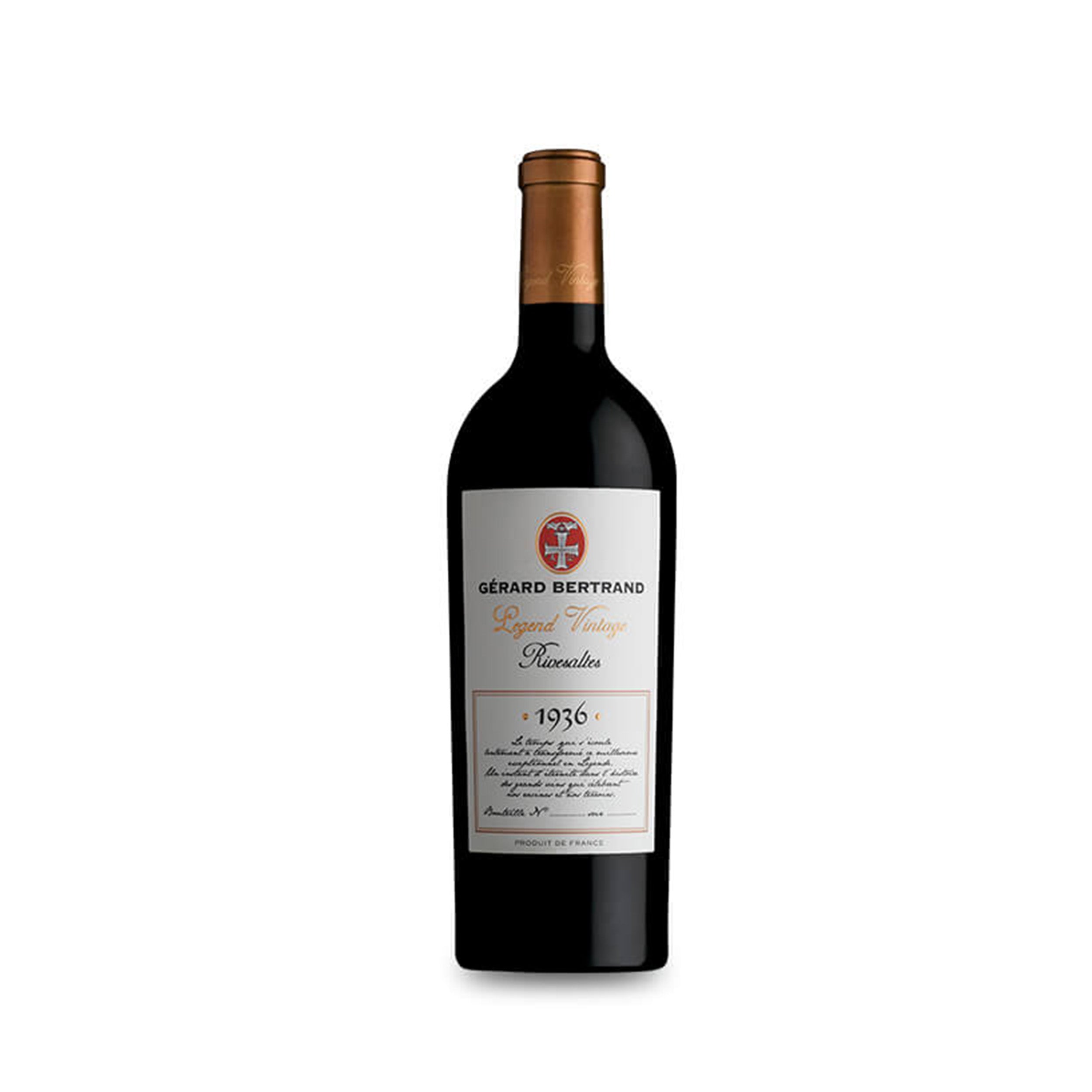 Legend Vintage Natürlicher süßer Wein 1936 Rivesaltes 75cl