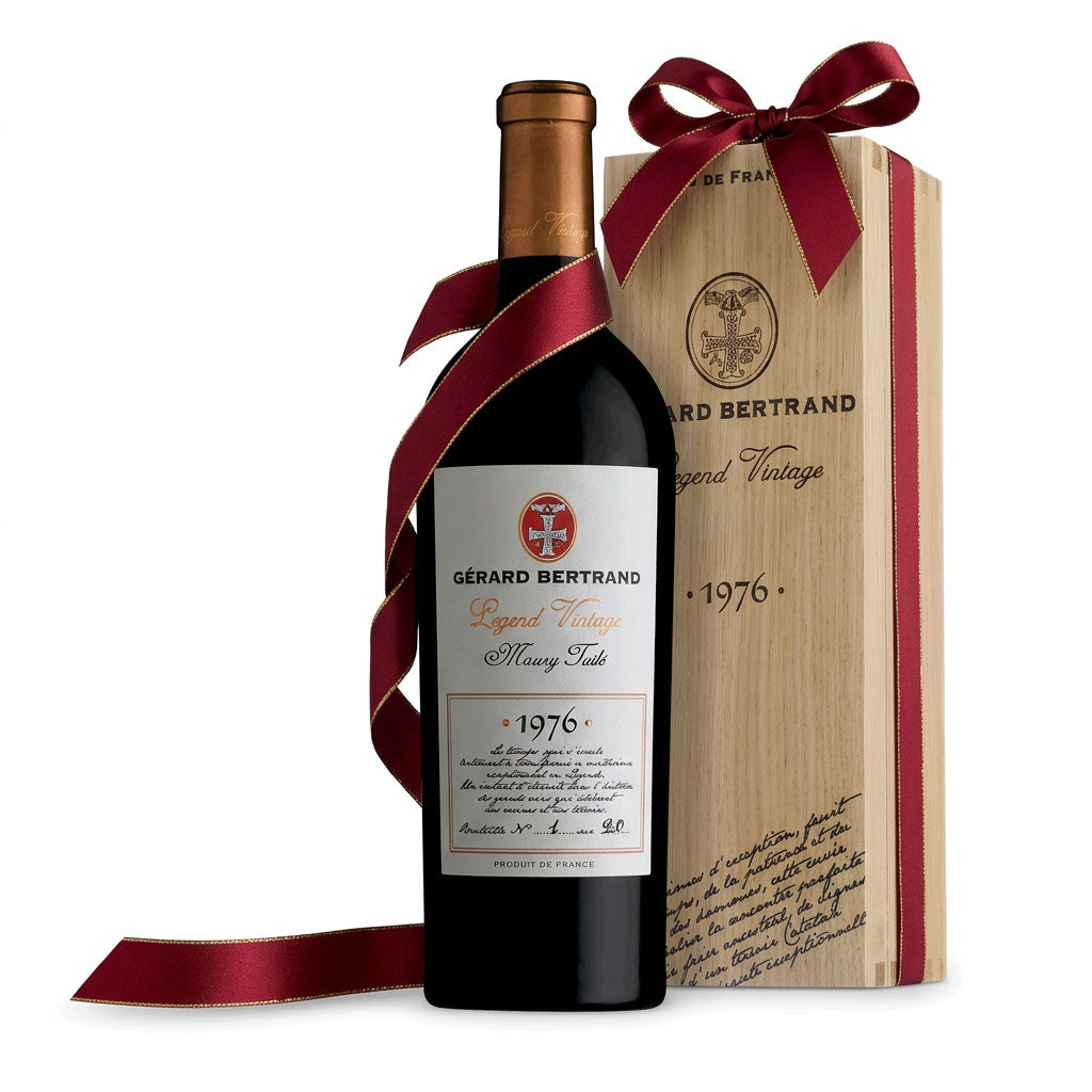 Legend Vintage Natürliche Süßweine AOP Maury 1976 – 75cl mit Holzkiste