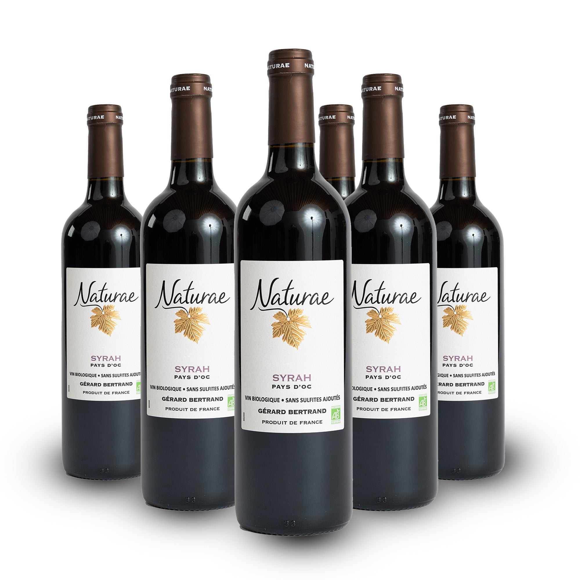 Naturae Syrah 2023 Lot 6 Bouteilles 75cl vin rouge bio sans sulfites vegan