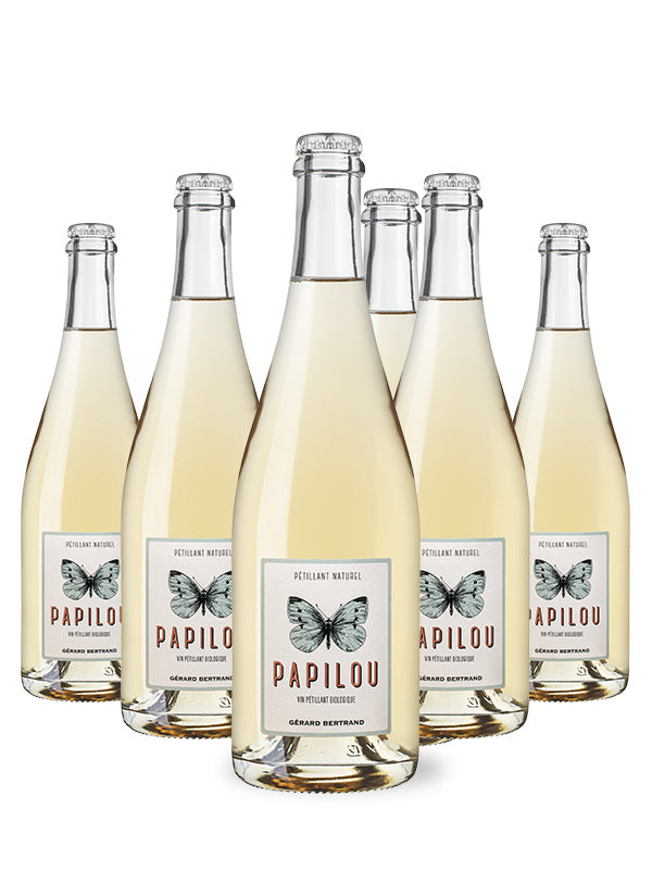 Papilou Bio-Natur-Schaumwein 2023 Packung mit 6 Flaschen 75cl