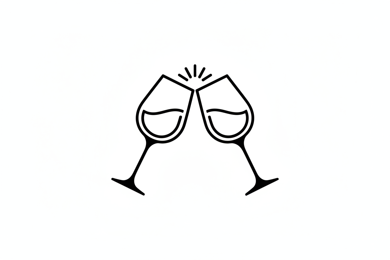 picto deux verres qui trinquent