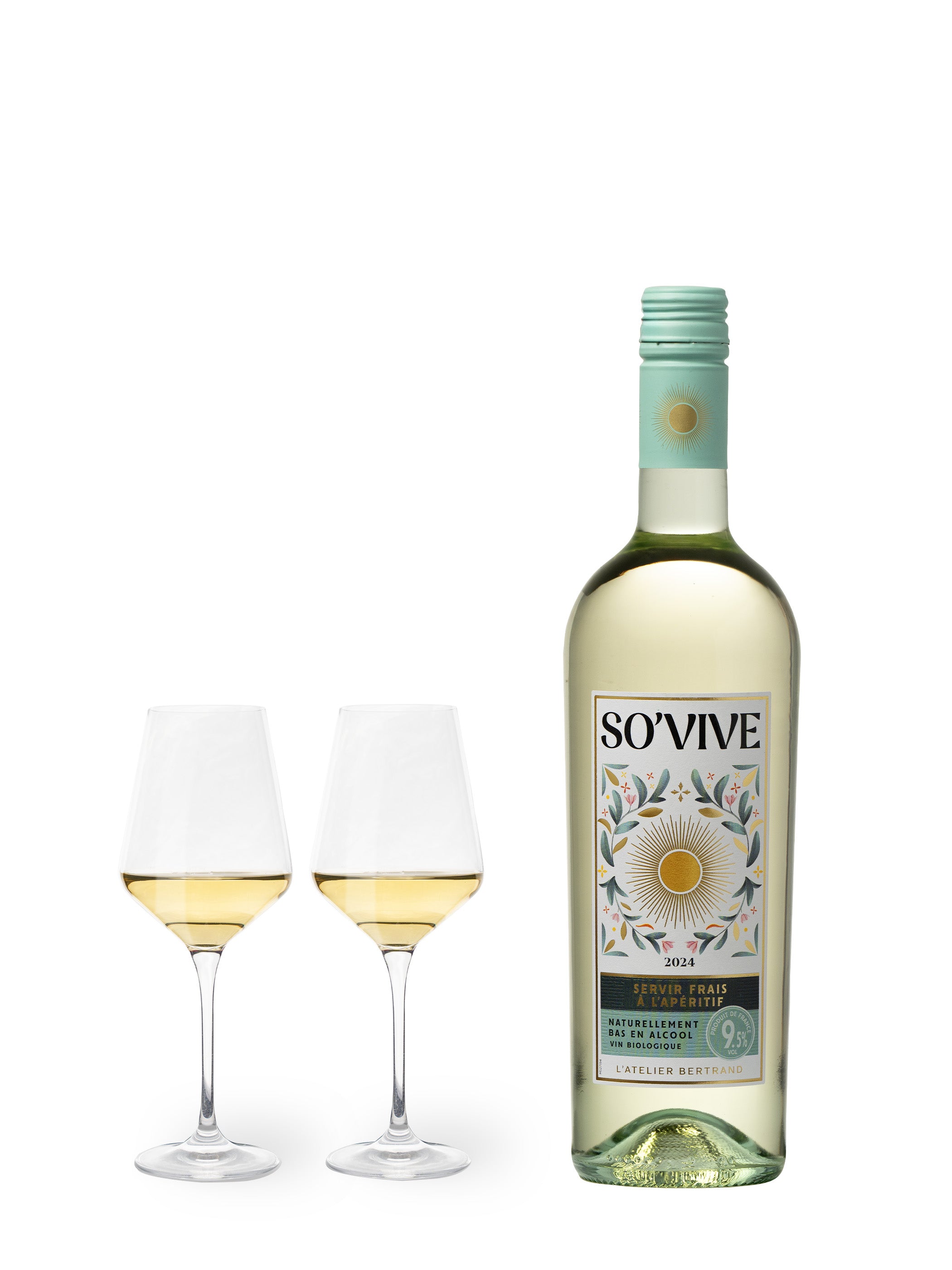 So'Vive Natürlich alkoholarm Bio 2024 Packung mit 3 Flaschen 75cl