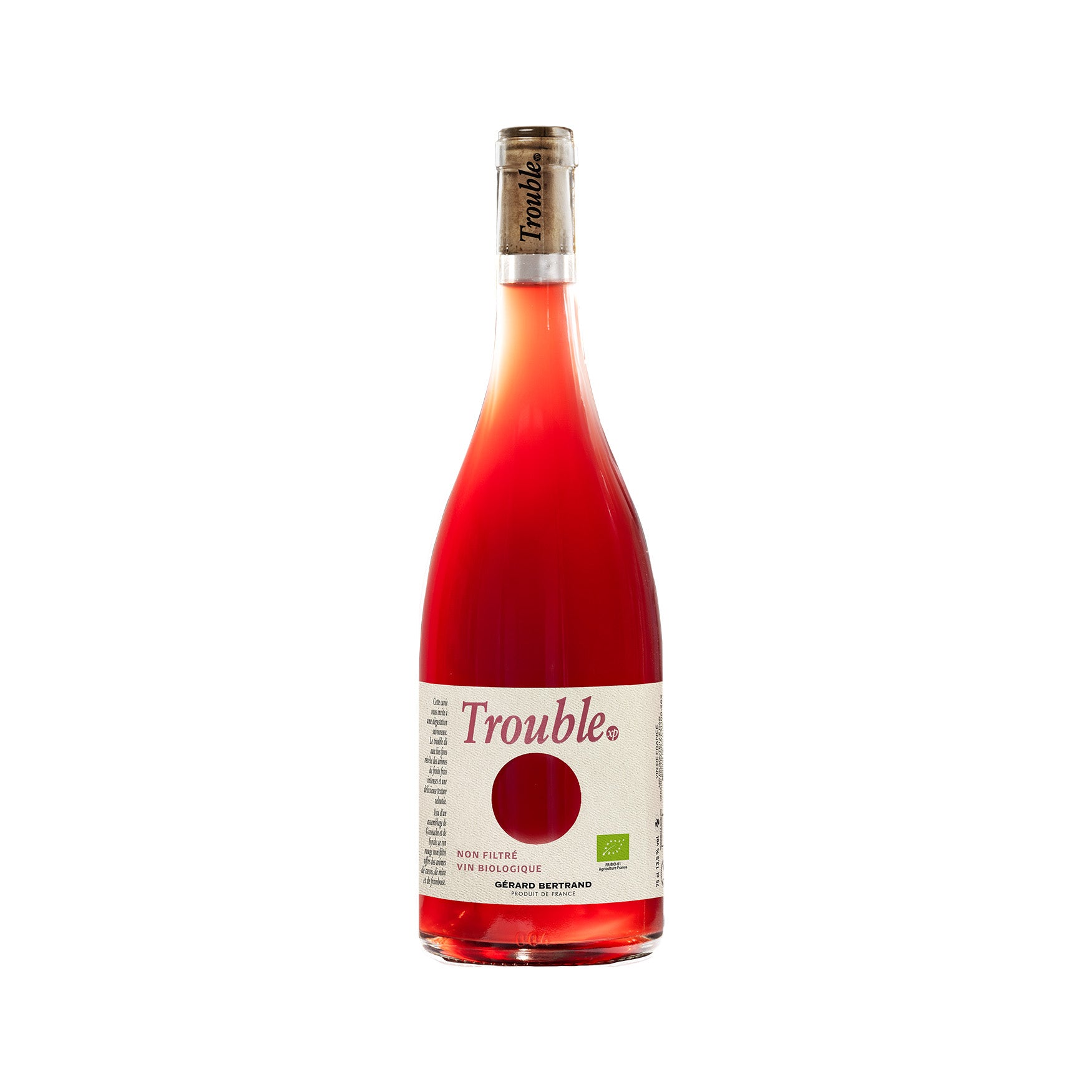 Trouble xp vin rouge bio Non Filtré 2024 75cl