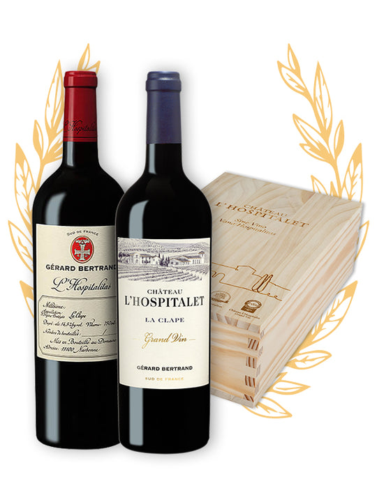 Coffret Château l'Hospitalet Meilleur Vin du Monde