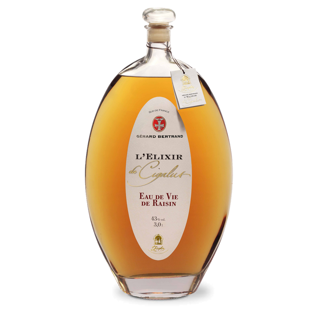 L'Elixir de Cigalus 3L et sa caisse en bois