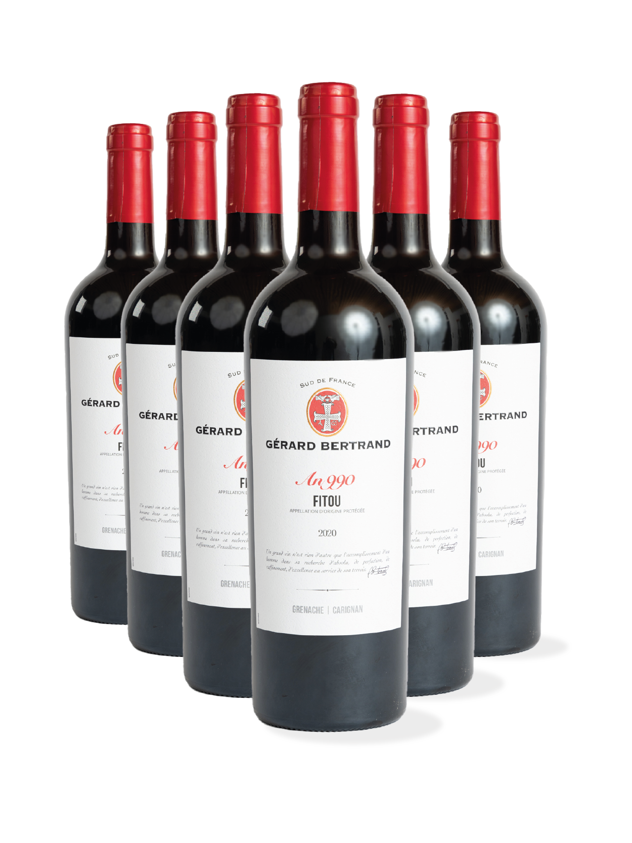 Heritage „An 990“ roter Fitou 2022 Lot 6 Flaschen 75cl