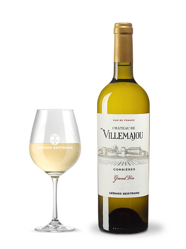 Château de Villemajou Grand Vin Weißwein 2018 Holzkiste 6 Flaschen