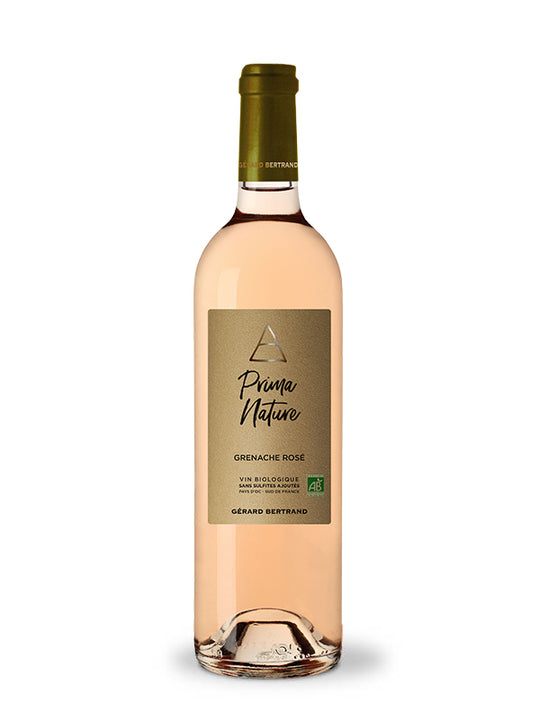 Prima Nature Grenache rosé 2020 Gérard Bertrand vin bio vegan sans sulfites